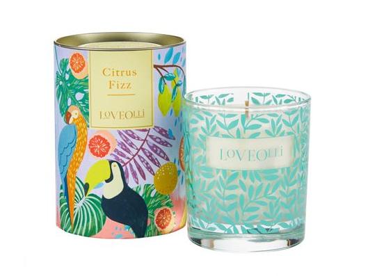 LoveOIli Citrus Fizz Scented Candle