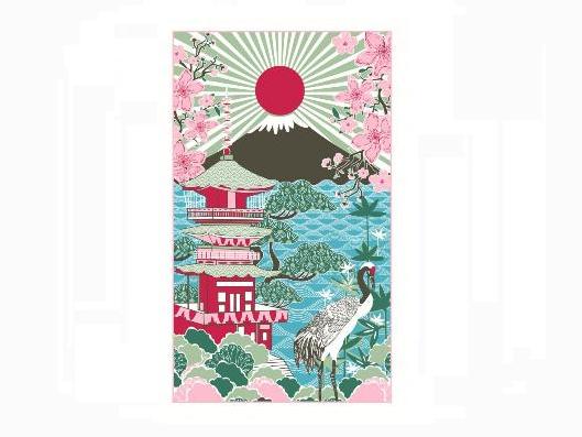 Ulster Weaver's Rising Sun Japan Tea Towel