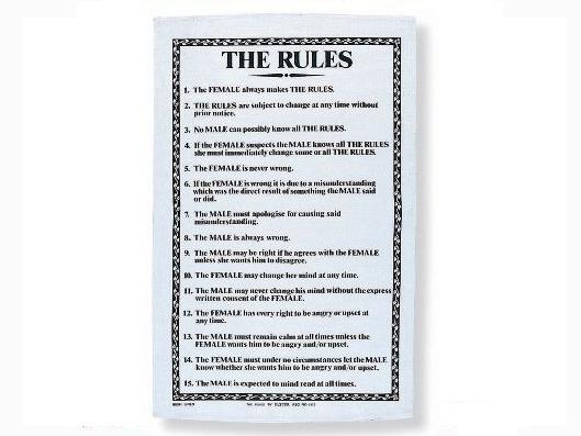 Ulster Weaver's The Rules Cotton Tea Towel