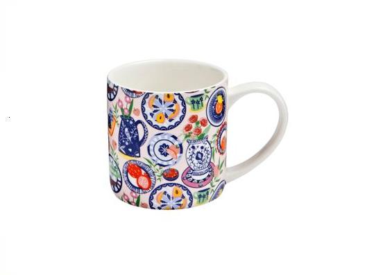 Ulster Weaver's Mediterranean Plates Straight Sided Mug