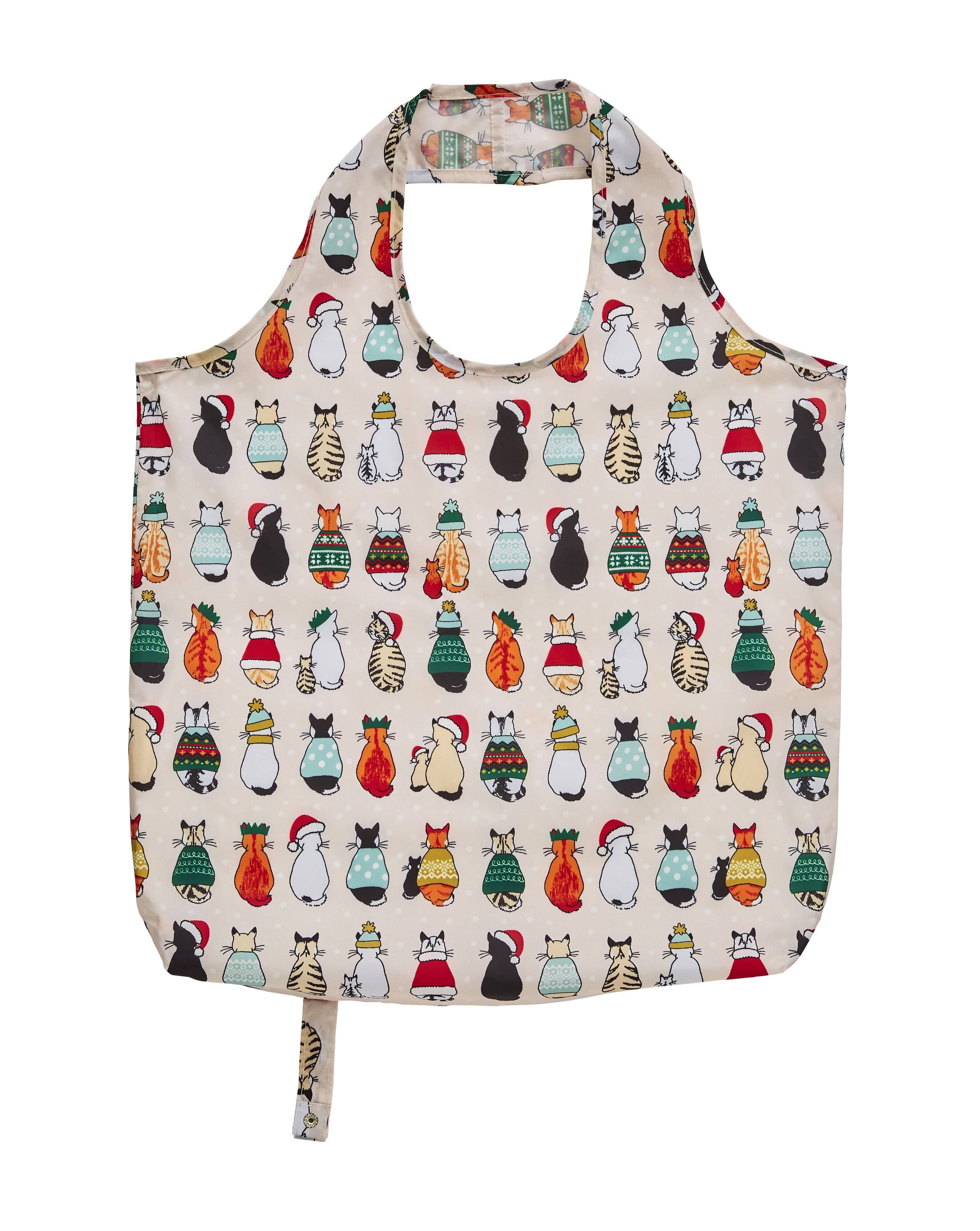Ulster Weaver's Christmas Cats In Waiting Packable Bag