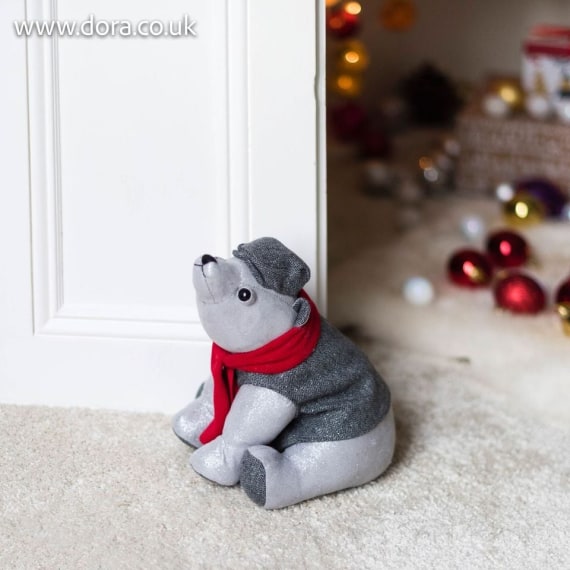 Christmas Polar Bear Doorstop