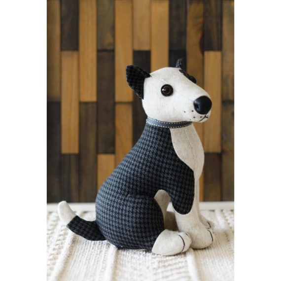 Patch Bull Terrier Dog Doorstop