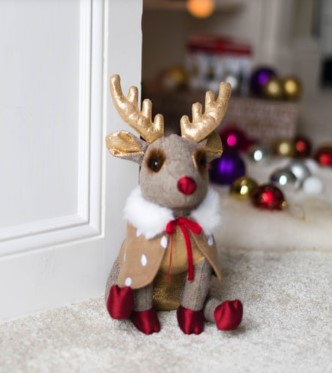 Christmas Reindeer Doorstop