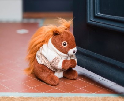 Kimberly - Red Squirrel Doorstop