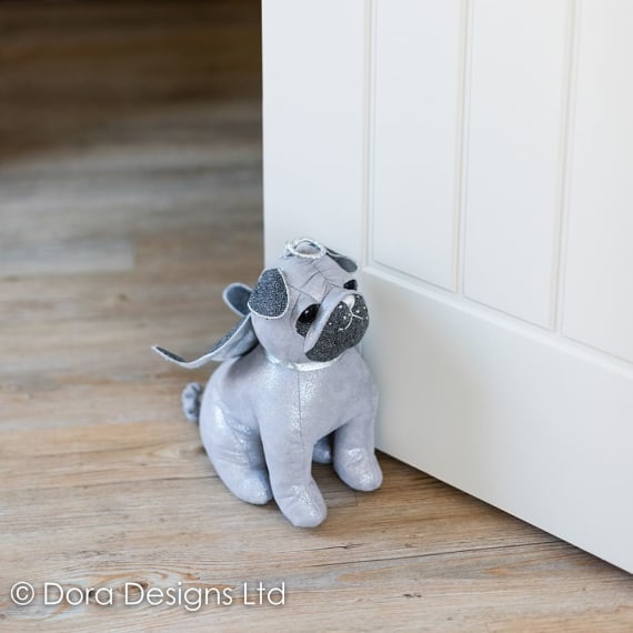 Gabriel Christmas Pug Doorstop