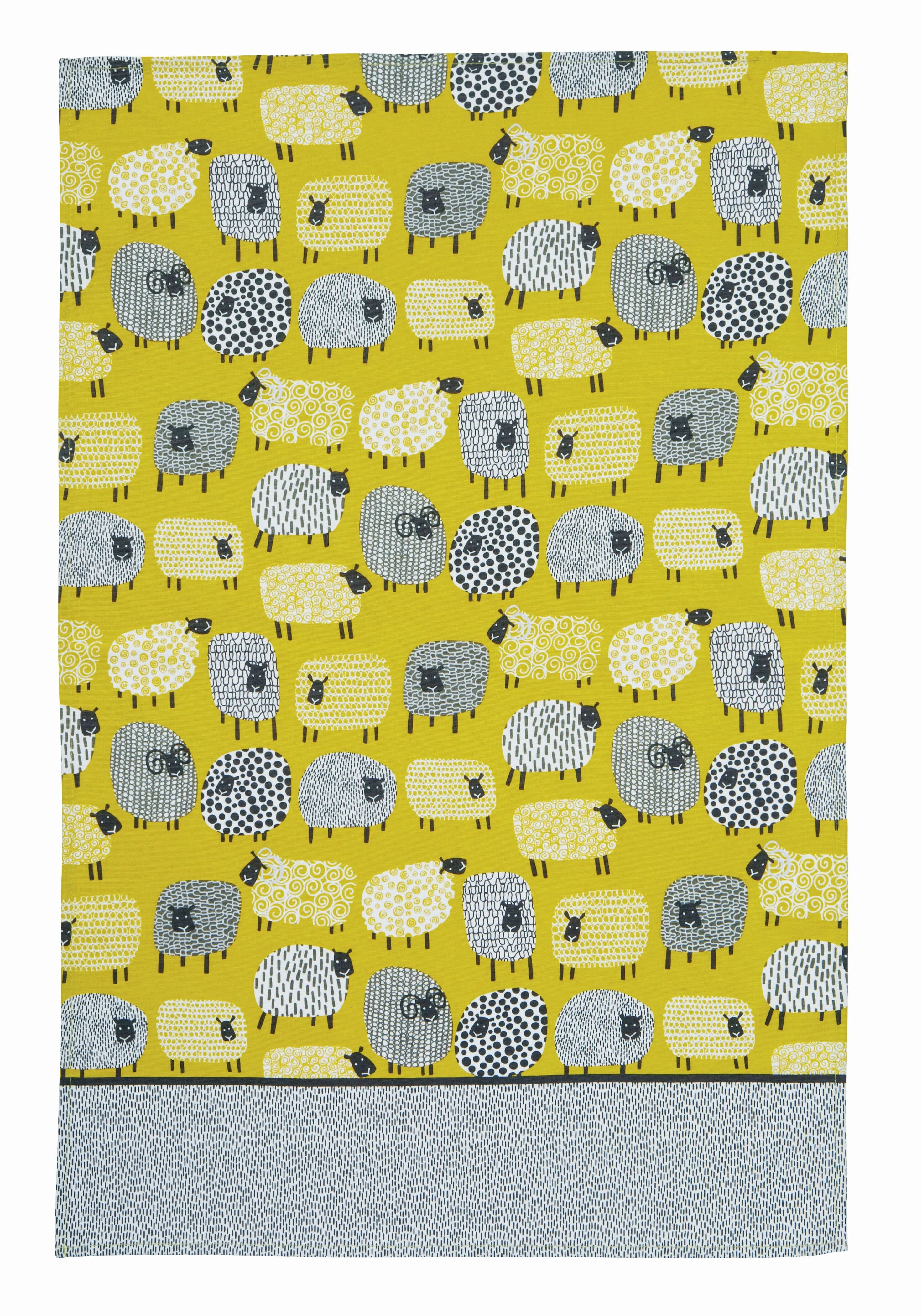 Ulster Weaver's Dotty Sheep Cotton Tea Towel