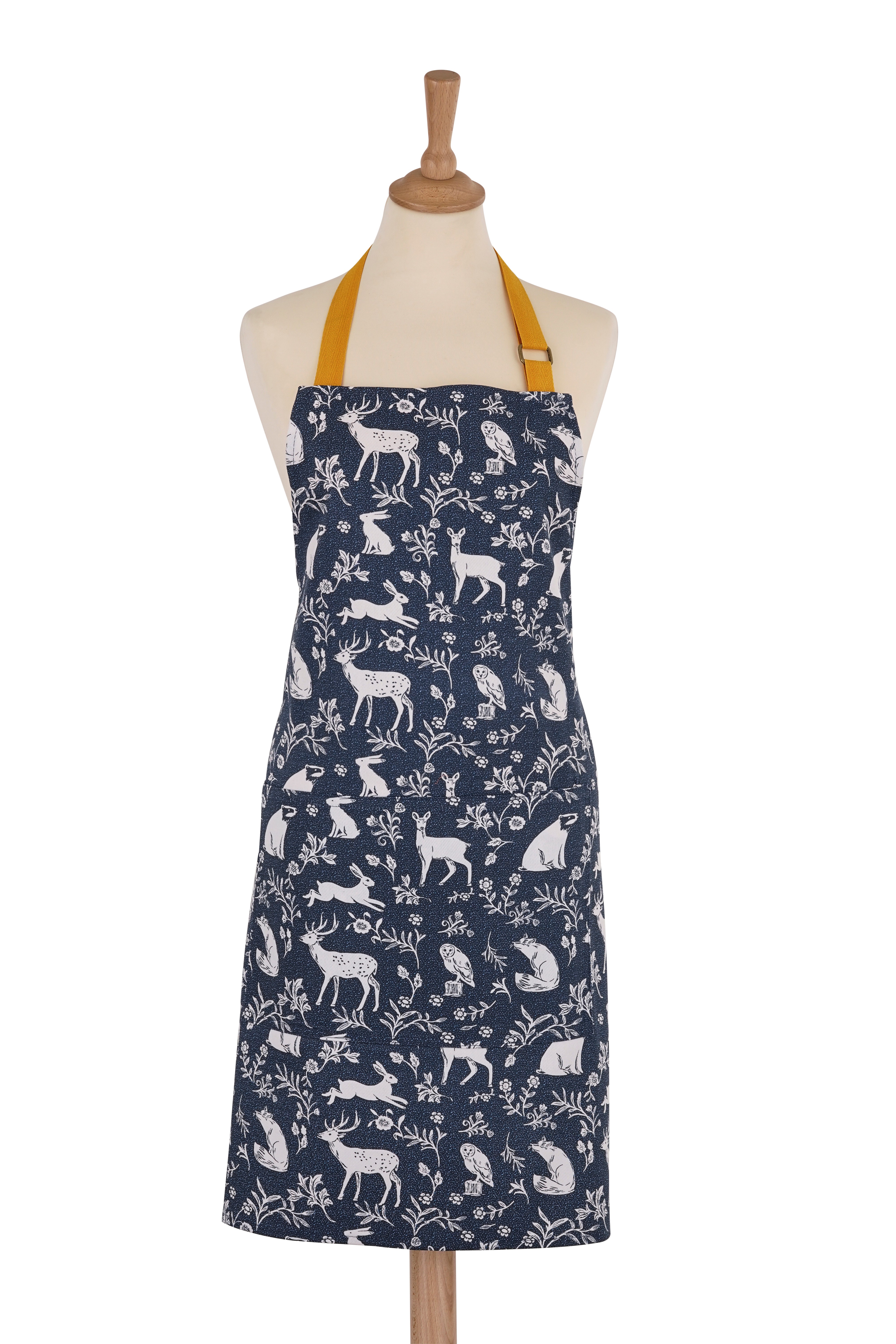 Ulster Weavers Cotton Apron Forest Friends Navy