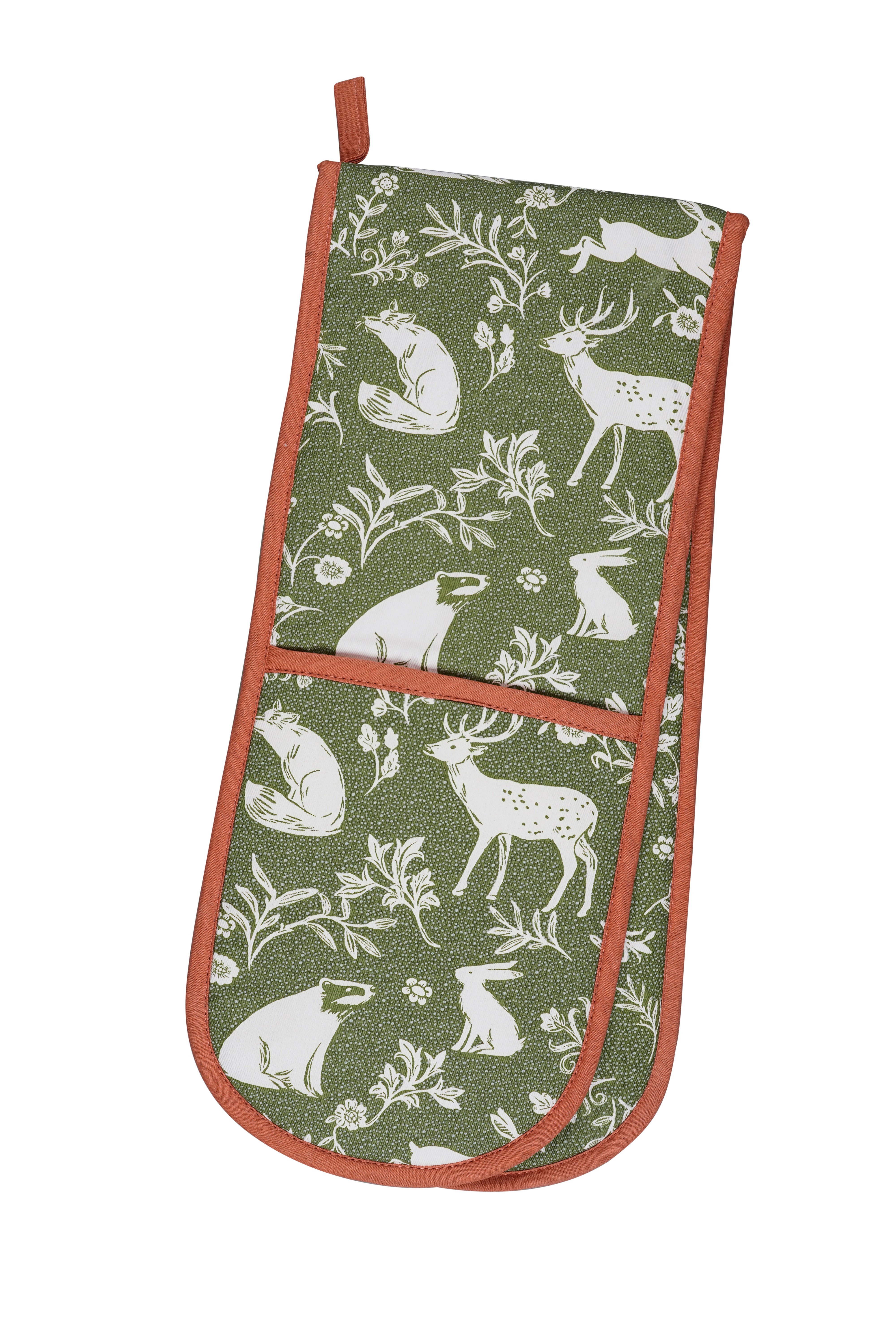 Ulster Weavers Forest Friends Sage Double Oven Glove