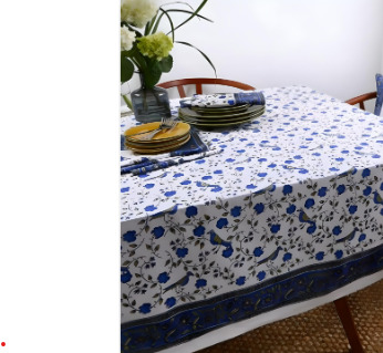 Blue Bird Table Cloth
