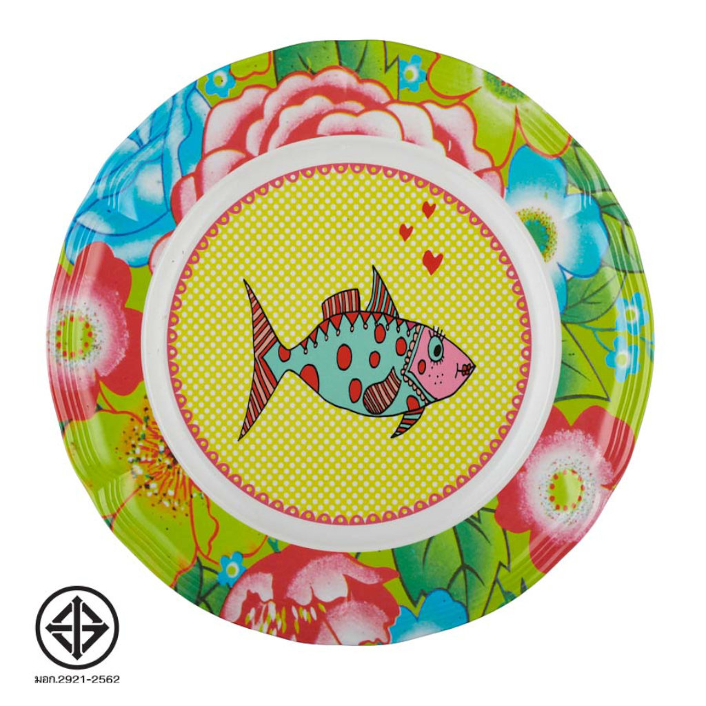SuperSOSO Mrs Fish Round Plate