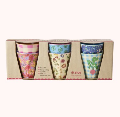 Rice Joie De Vivre Cups Set of 6