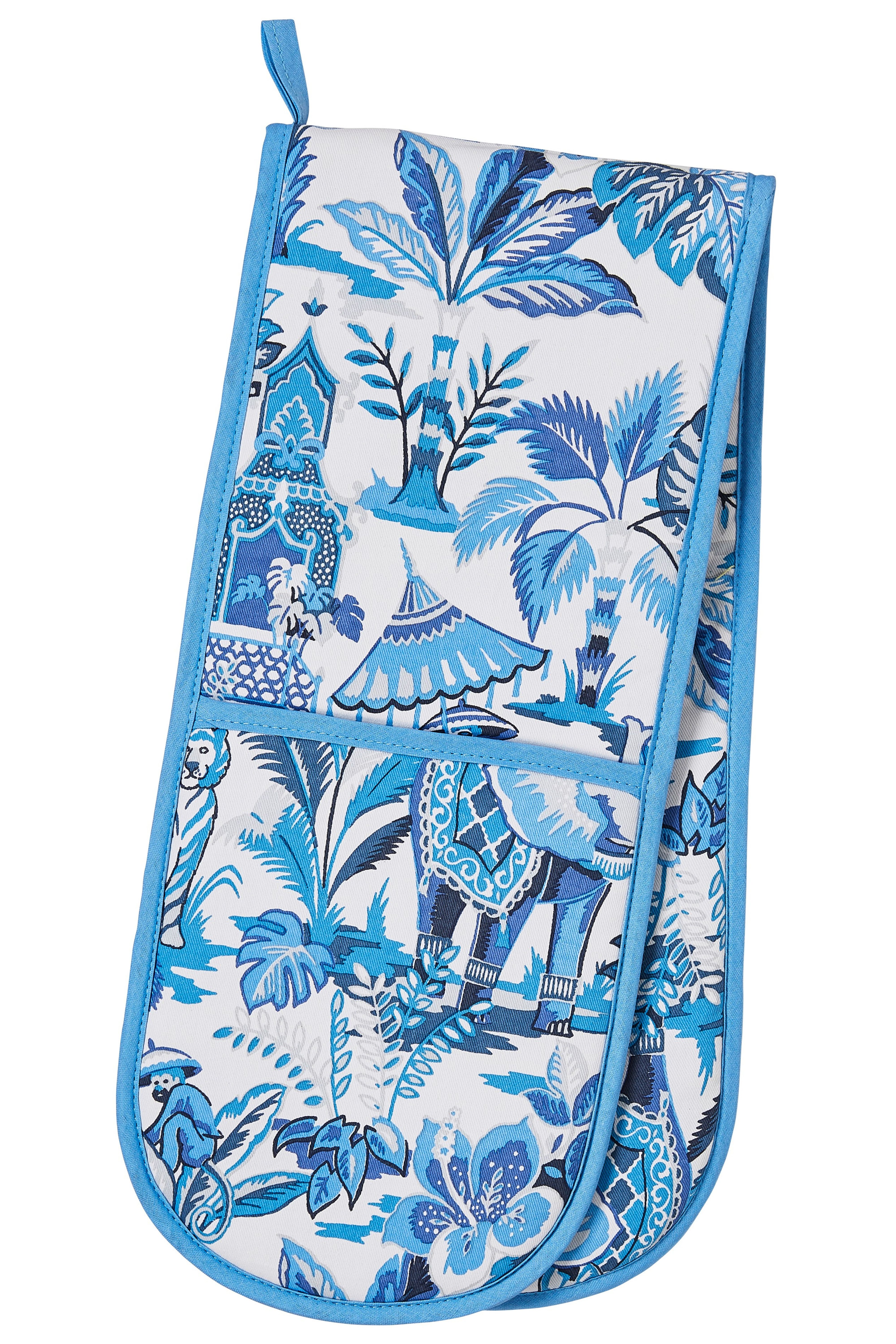 Ulster Weavers India Blue Double Oven Glove