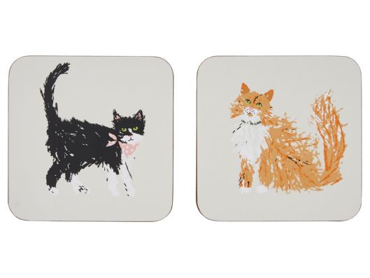 Ulster Weavers Feline Friends Cork Coasters