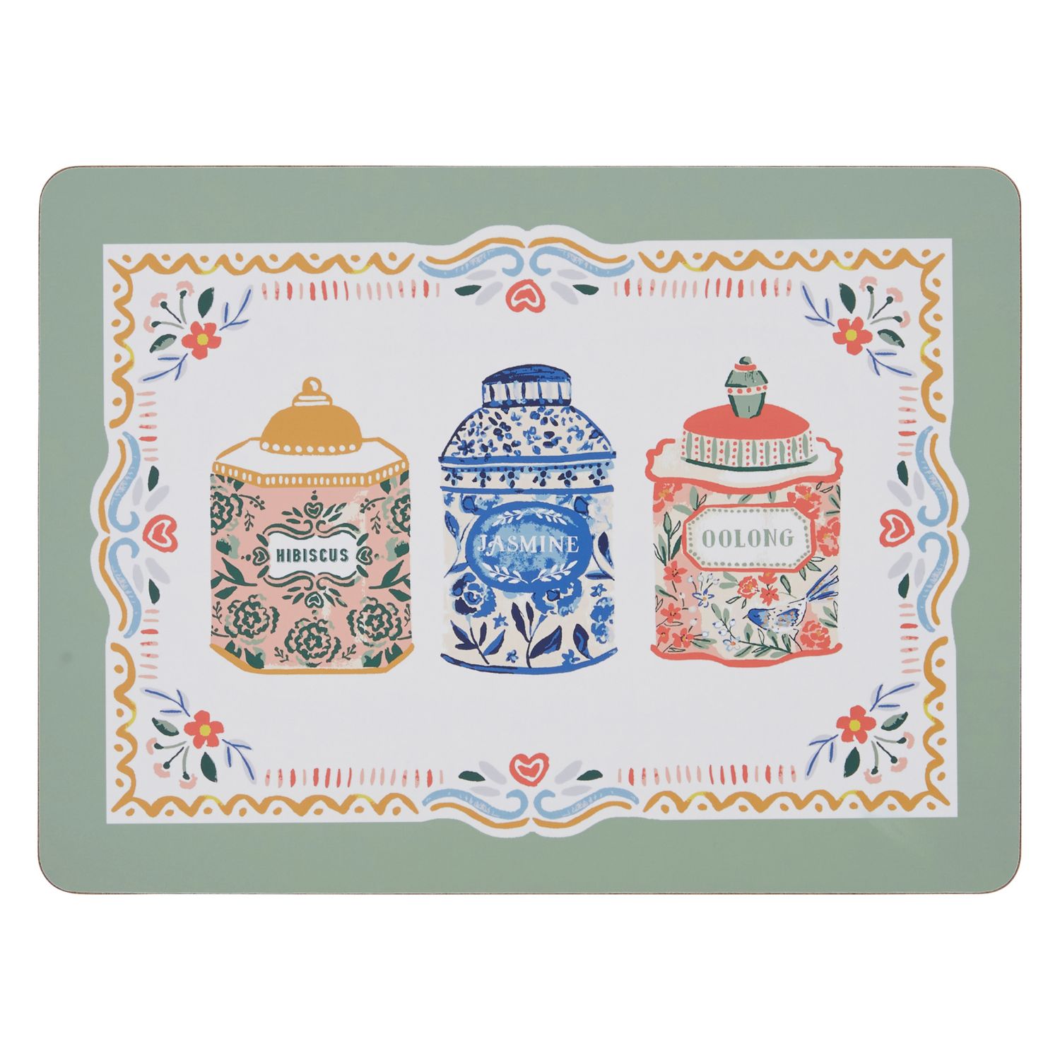 Ulster Weavers Tea Tins Cork Placemats