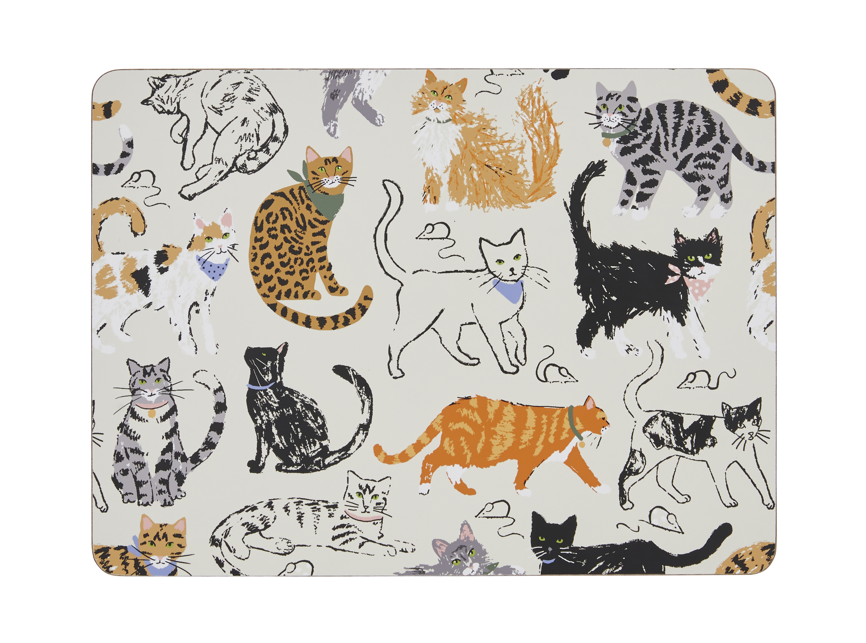 Ulster Weavers Feline Friends Cork Placemats