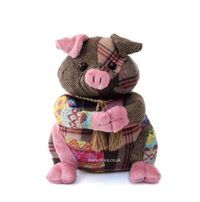 Patchwork Pig Doorstop