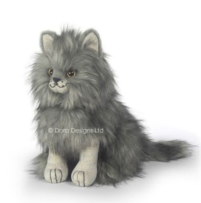 Posh Maine Coon Cat Doorstop