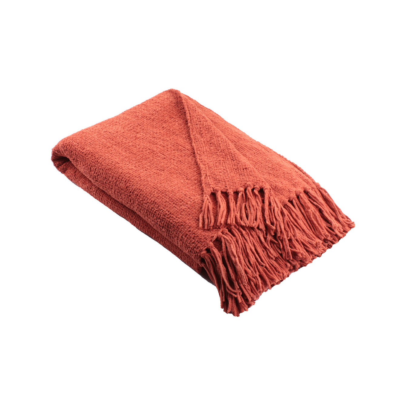 Appletree Chenille Terracotta Throw