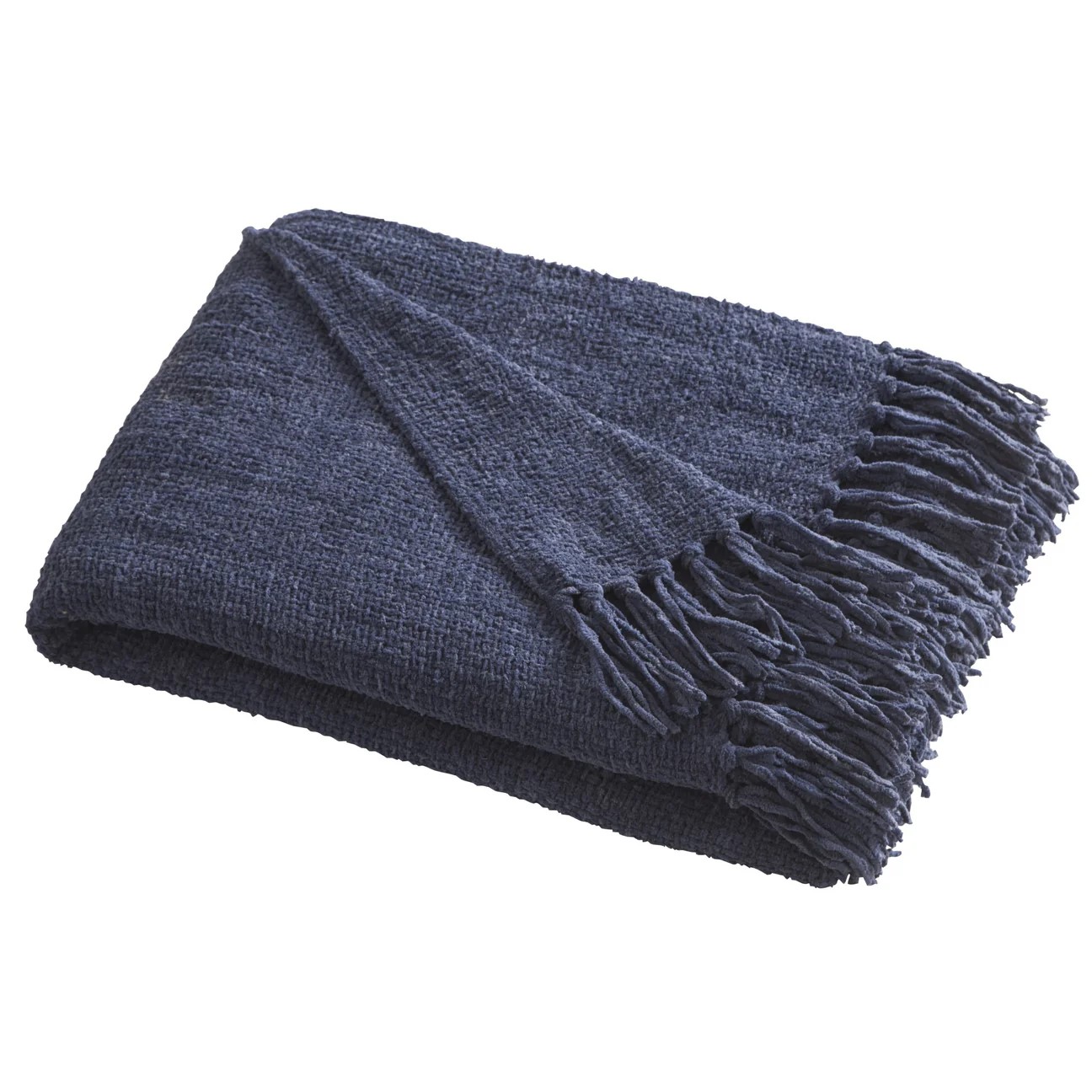 Appletree Chenille Navy Throw