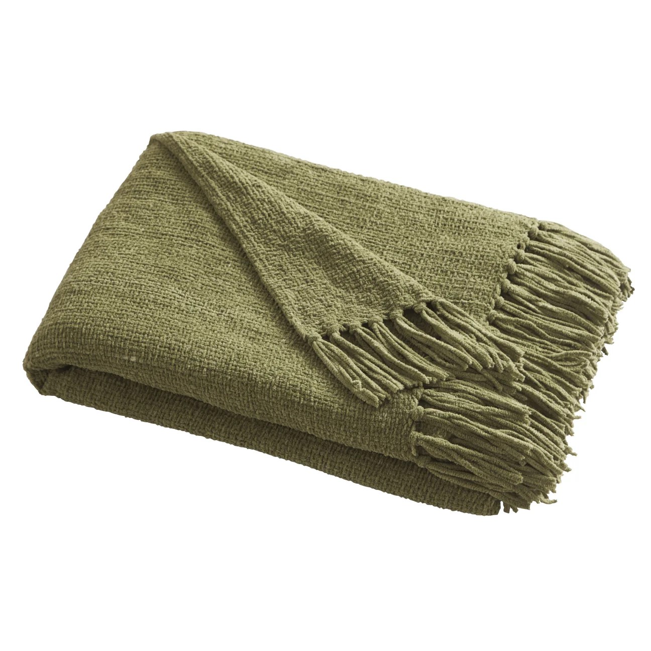 Appletree Chenille Green Throw