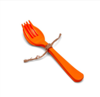 SuperSOSO Orange Fork & Spoon (M)