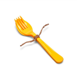 SuperSOSO Yellow Fork & Spoon (M)