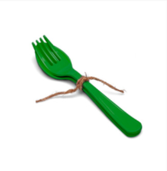 SuperSOSO Green Fork & Spoon (M)