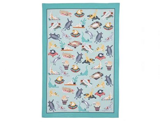 Ulster Weaver's Kitty Cats Cotton Tea Towel