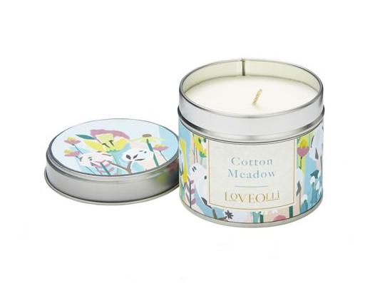 LoveOlli Cotton Meadow Tin Candle