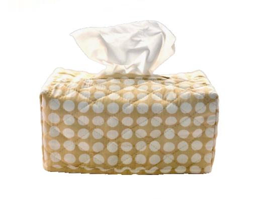 Balizen Beige Polka Dot Tissue Box Cover