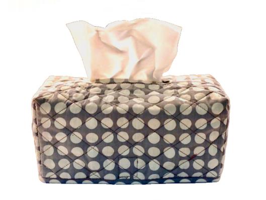 Balizen Grey Polka Dot Tissue Box Cover