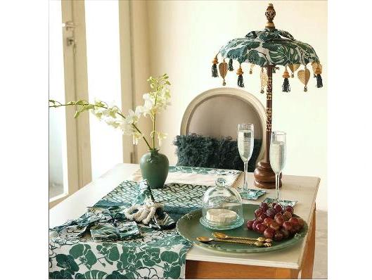 Balizen Emerald Cotton Table Runner (Medium)